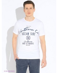 Мужская белая футболка от MEXX