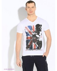 Мужская белая футболка от Mezaguz