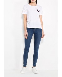 Женская белая футболка от Modis