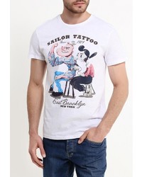 Мужская белая футболка от Modis