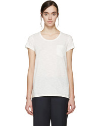 Женская белая футболка от Moncler