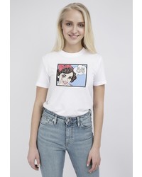 Женская белая футболка от Monflame