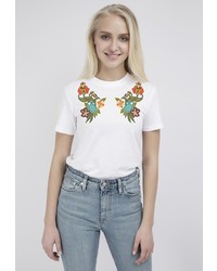 Женская белая футболка от Monflame