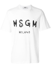 Мужская белая футболка от MSGM