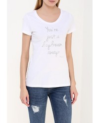 Женская белая футболка от Mustang