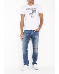 Мужская белая футболка от Napapijri