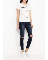 Женская белая футболка от Only