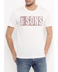 Мужская белая футболка от Only &amp; Sons