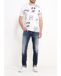 Мужская белая футболка от Only &amp; Sons