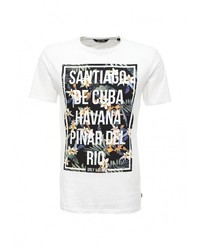 Мужская белая футболка от Only &amp; Sons