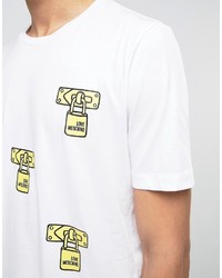 Мужская белая футболка от Love Moschino