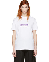 Женская белая футболка от Palm Angels