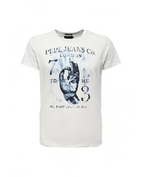 Мужская белая футболка от Pepe Jeans