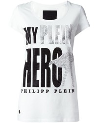 Женская белая футболка от Philipp Plein