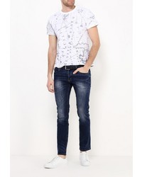 Мужская белая футболка от Piazza Italia