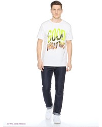 Мужская белая футболка от Quiksilver