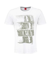 Мужская белая футболка от s.Oliver