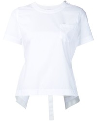 Женская белая футболка от Sacai