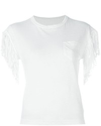 Женская белая футболка от Sacai
