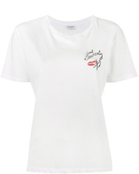 Женская белая футболка от Saint Laurent