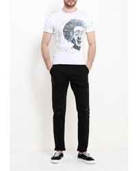 Мужская белая футболка от Sisley