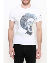 Мужская белая футболка от Sisley