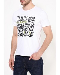 Мужская белая футболка от Sisley