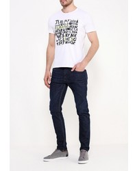 Мужская белая футболка от Sisley