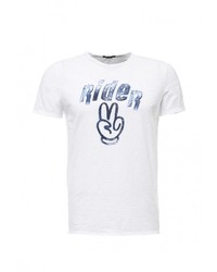 Мужская белая футболка от Sisley