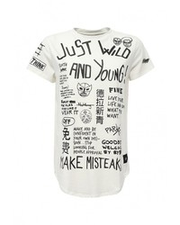 Мужская белая футболка от Sixth June