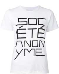 Женская белая футболка от Societe Anonyme