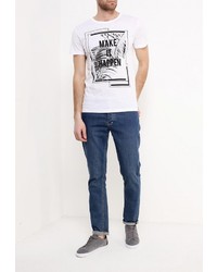 Мужская белая футболка от Solid