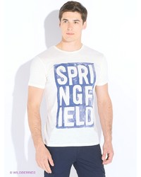 Мужская белая футболка от SPRINGFIELD