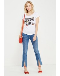 Женская белая футболка от SPRINGFIELD