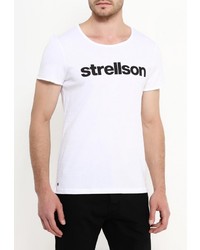 Мужская белая футболка от Strellson