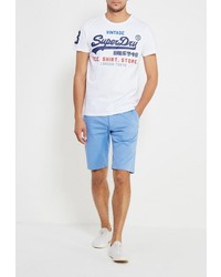 Мужская белая футболка от Superdry