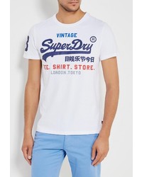 Мужская белая футболка от Superdry