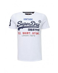 Мужская белая футболка от Superdry