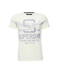 Мужская белая футболка от Superdry