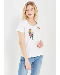 Женская белая футболка от Tom Farr