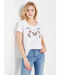 Женская белая футболка от Tom Farr