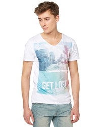 Мужская белая футболка от Tom Tailor