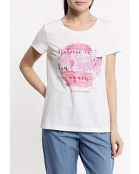 Женская белая футболка от Tom Tailor