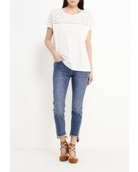 Женская белая футболка от Tom Tailor