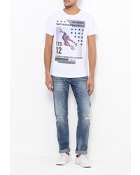 Мужская белая футболка от Tom Tailor Denim