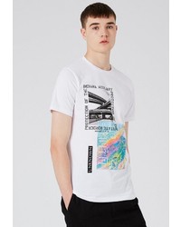 Мужская белая футболка от Topman