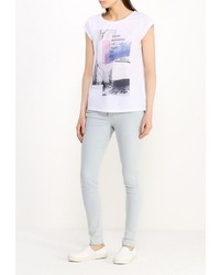 Женская белая футболка от Troll