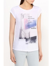 Женская белая футболка от Troll