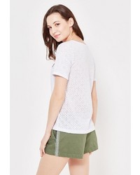 Женская белая футболка от Troll