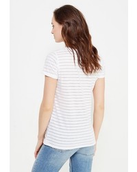 Женская белая футболка от Troll